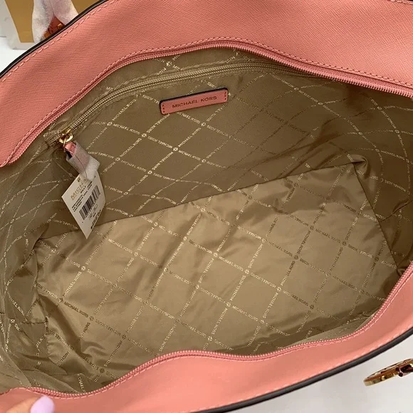 MICHAEL KORS 
Gilly Large Saffiano Leather Tote Bag PRIMROSE COLOR - Picture 9 of 16